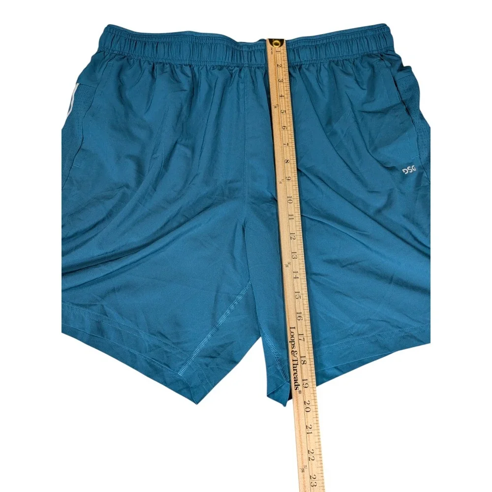 DSG Mens 7 Inch Stride Running Shorts Teal Blue XL NWT Athletic Gym Training